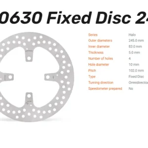 Geprüft Moto-Master Bremsscheibe Halo hinten passend für Ducati - 110630