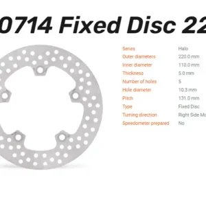 Moto-Master Bremsscheibe Halo hinten passend für Suzuki GSX-R 1000 / R - 110714 Heißes Angebot