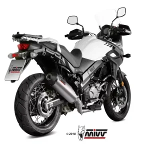 MIVV Oval Titan Endschalldämpfer passend für Suzuki DL V-Strom 650 (2017–2023) Neu Im Sortiment