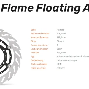 Günstig Moto-Master Bremsscheibe Floating-Alu Offset Halo-Serie passend für BMW - 112017