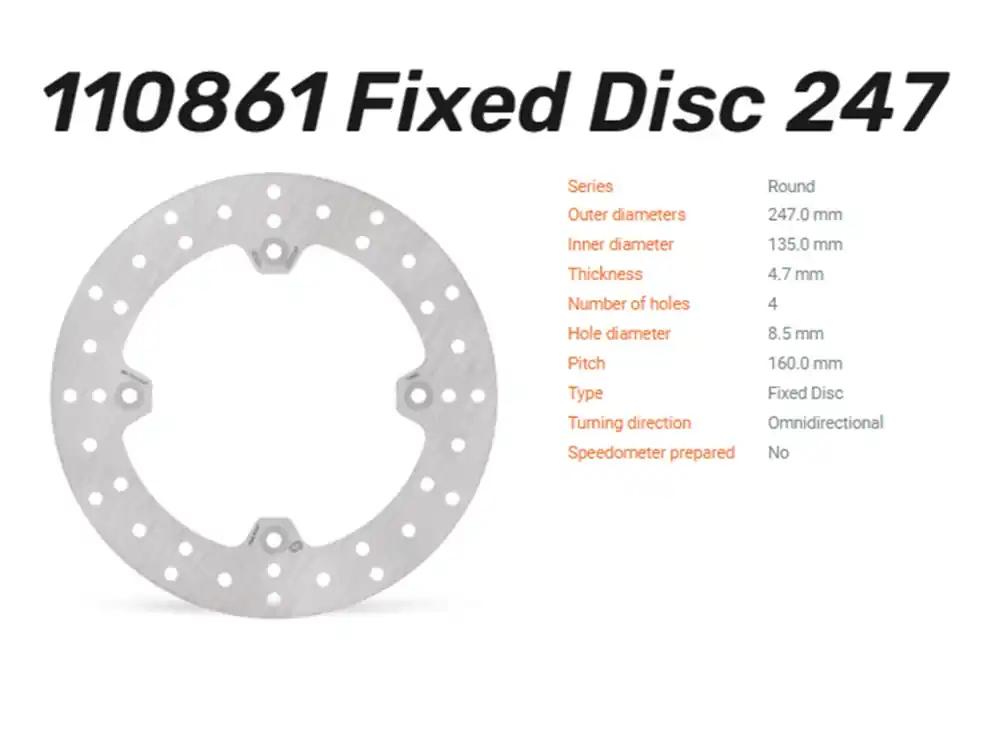 Gratis Versand Moto-Master Bremsscheibe Round Disc hinten passend für Bombardier / CAN AM Maverick X3 - 110861