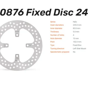 Moto-Master Bremsscheibe Halo hinten passend für Ducati 1098 / 1198 - 110876 Markenprodukt