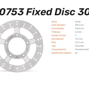 Moto-Master Bremsscheibe Adrian hinten passend für Harley Davidson - 110753 Sale