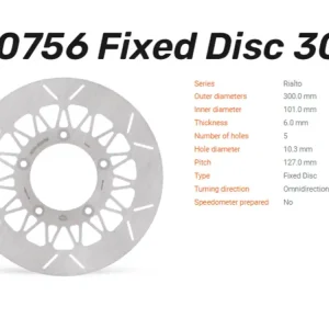 Jetzt Bestellen Moto-Master Bremsscheibe Rialto hinten passend für Harley Davidson - 110756