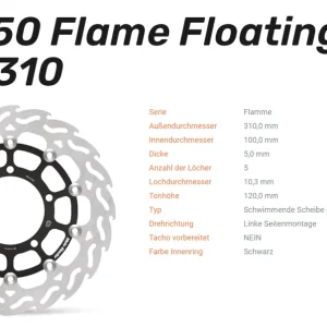 Highlight Moto-Master Bremsscheibe Floating-Alu Offset Halo-Serie passend für Suzuki - 112050