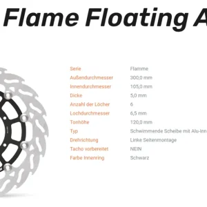 Bestseller Moto-Master Bremsscheibe Floating-Alu Offset Halo-Serie passend für BMW - 112108