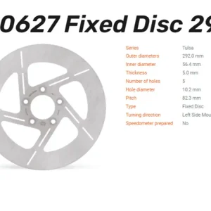 Moto-Master Bremsscheibe Tulsa hinten passend für Harley Davidson XL 883 / 1200 - 110627 Kostenloser Rückversand