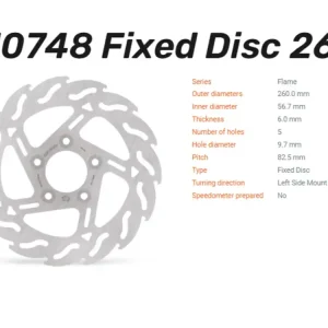 Moto-Master Bremsscheibe Flame hinten passend für Harley Davidson XL 883 / 1200 - 110748 Sonderaktion