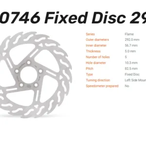 Highlight Moto-Master Bremsscheibe Flame hinten passend für Harley Davidson XL 883 / 1200 - 110746