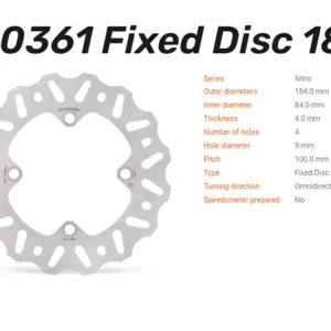 Finale Aktion Moto-Master Bremsscheibe Nitro hinten passend für Kawasaki KX 85 / 100 / 112 - 110361