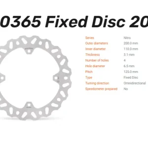 Begrenztes Angebot Moto-Master Bremsscheibe Nitro hinten passend für KTM SX 85 / 105 - 110365