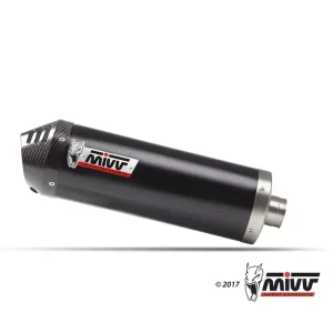 Beliebt MIVV Oval Edelstahl Schwarz passend für Kymco AK 550 17-20