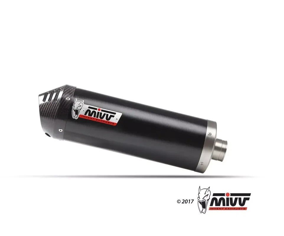 Beliebt MIVV Oval Edelstahl Schwarz passend für Kymco AK 550 17-20