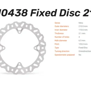 Sofort Bestellen Moto-Master Bremsscheibe Nitro hinten passend für Husqvarna TC / KTM SX 85 / Freeride - 110438