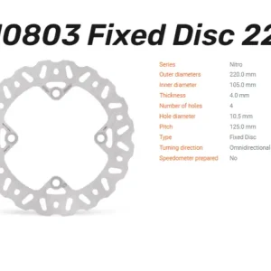 Preisknaller Moto-Master Bremsscheibe Nitro hinten passend für Honda / Kawasaki / Suzuki - 110803