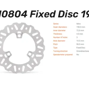 Nur Für Kurze Zeit Moto-Master Bremsscheibe Nitro hinten passend für Honda TRX 450 R - 110804