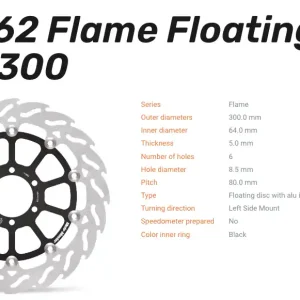 Moto-Master Bremsscheibe Floating-Alu Offset Halo-Serie passend für Ducati - 112262 Markenprodukt