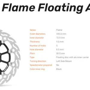 Begrenztes Angebot Moto-Master Bremsscheibe Floating-Alu Offset Halo-Serie passend für Ducati - 112298