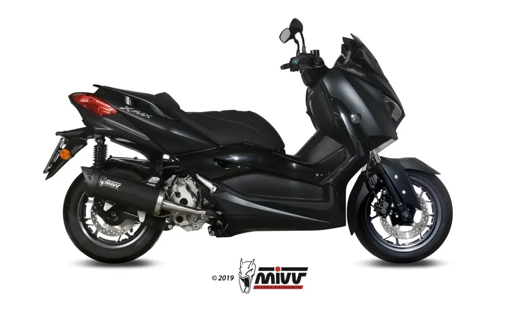 Beliebt MIVV MOVER Endschalldämpfer Edelstahl Schwarz passend für YAMAHA X-MAX 300 (2017–2020)