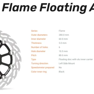 Super-Preis Moto-Master Bremsscheibe Floating-Alu Offset Halo-Serie passend für KTM - 112336