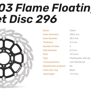 Bestseller Moto-Master Bremsscheibe Floating-Alu Offset Halo-Serie passend für Honda - 113003