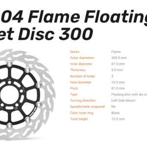 Schneller Versand Moto-Master Bremsscheibe Floating-Alu Offset Halo-Serie passend für Kawasaki - 113004