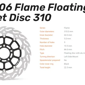 Moto-Master Bremsscheibe Floating-Alu Offset Halo-Serie passend für Suzuki - 113006 Neuheit