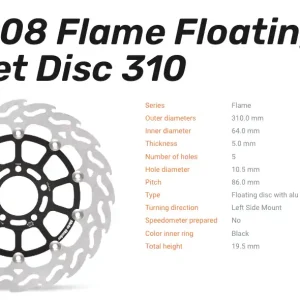 Moto-Master Bremsscheibe Floating-Alu Offset Halo-Serie passend für Suzuki - 113008 Preisreduziert