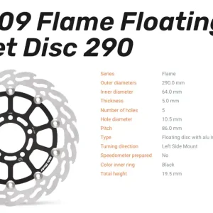 Moto-Master Bremsscheibe Floating-Alu Offset Halo-Serie passend für Suzuki - 113009 Preisreduziert