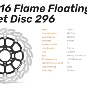 Sichere Zahlung Moto-Master Bremsscheibe Floating-Alu Offset Halo-Serie passend für Honda - 113016