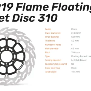 Moto-Master Bremsscheibe Floating-Alu Offset Halo-Serie passend für Honda - 113019 Nur Heute