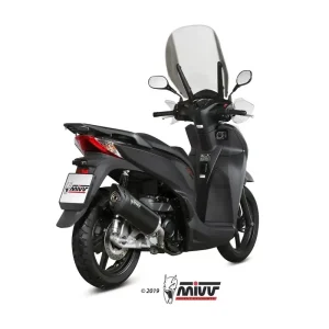 Bestseller MIVV MOVER Edelstahl Schwarz Endschalldämpfer passend für HONDA SH 300 2015-2020 inkl. Kat