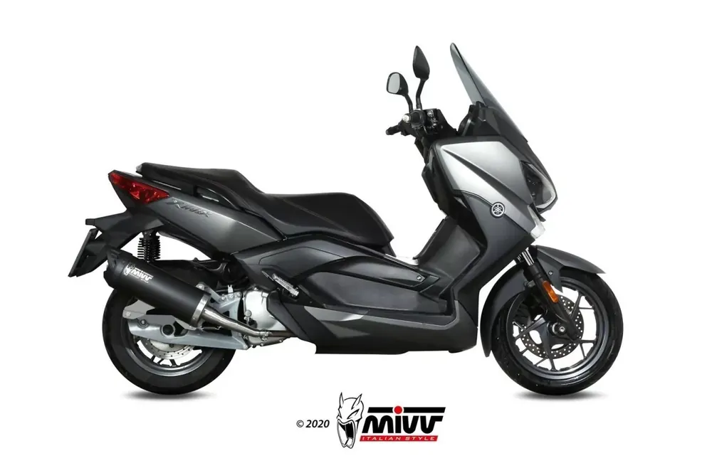 MIVV MOVER Endschalldämpfer Edelstahl Schwarz passend für YAMAHA X-MAX 125 17-20 Schnäppchen