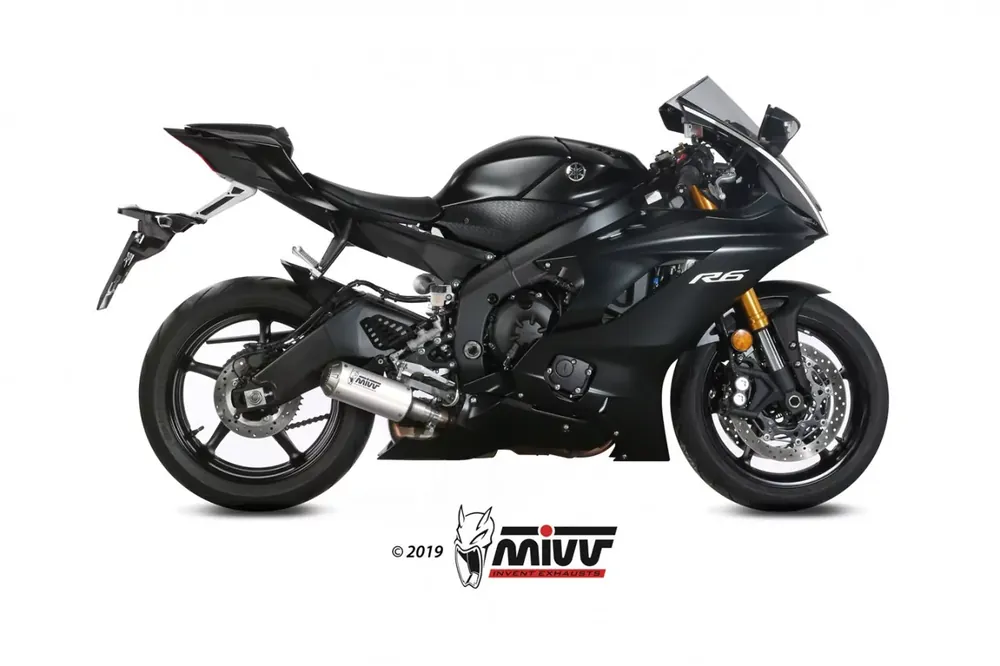 Neuheit MIVV MK3 Edelstahl Endschalldämpfer passend für YZF 600 R6 2017-23