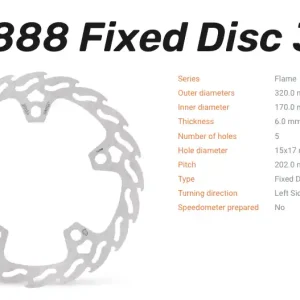 Moto-Master Bremsscheibe Flame vorne passend für Harley Davidson - 110888 Günstig