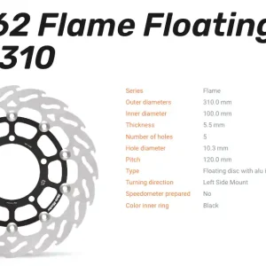 Versand Am Gleichen Tag Moto-Master Bremsscheibe Floating-Alu Flame-Racing-Serie passend für Suzuki - 112162