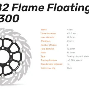 Moto-Master Bremsscheibe Floating-Alu Flame-Racing-Serie passend für Suzuki - 112182 Beliebt