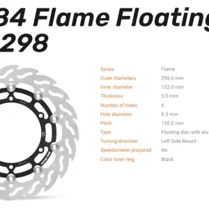 Moto-Master Bremsscheibe Floating-Alu Flame-Racing-Serie passend für Yamaha - 112184 Bestseller