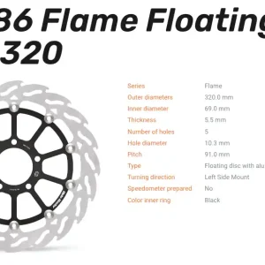 Moto-Master Bremsscheibe Floating-Alu Flame-Racing-Serie passend für Suzuki - 112186 Solange Der Vorrat Reicht