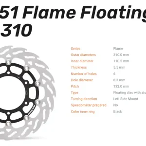 Jetzt Bestellen Moto-Master Bremsscheibe Floating-Alu Flame-Racing-Serie passend für Suzuki - 112251