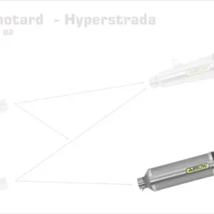 Arrow Race-Tech Endschalldämpfer Aluminium Schwarz passend für Ducati Hypermotard/Hyperstrada `13 Kostenfreie Lieferung