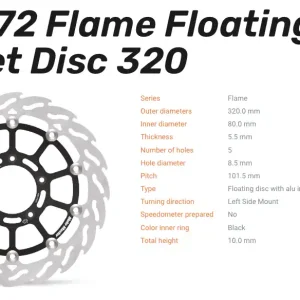 Nur Heute Moto-Master Bremsscheibe Floating-Alu Flame-Racing-Serie passend für MV Agusta - 113072