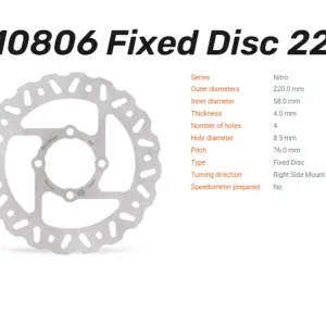 Sonderangebot Moto-Master Bremsscheibe Nitro hinten passend für Yamaha YFM 350 / 660 / YFS 200 / YFZ 350 - 110806