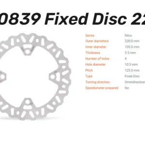 Markenprodukt Moto-Master Bremsscheibe Nitro vorn passend für Honda PCX 125 - 110839