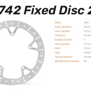 Billig Moto-Master Bremsscheibe Halo vorne passend für Yamaha - 110742