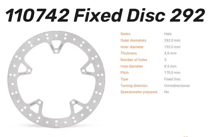 Billig Moto-Master Bremsscheibe Halo vorne passend für Yamaha - 110742