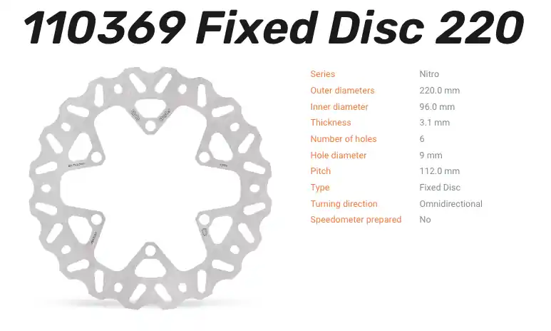 Moto-Master Bremsscheibe Nitro vorne passend für Kawasaki - 110369 Direktkauf