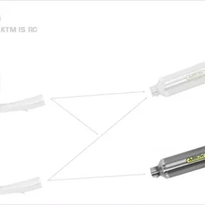 Jetzt Kaufen Arrow Thunder Endschalldämpfer Aluminium Schwarz passend für KTM Duke 390/125/RC 125/RC 390