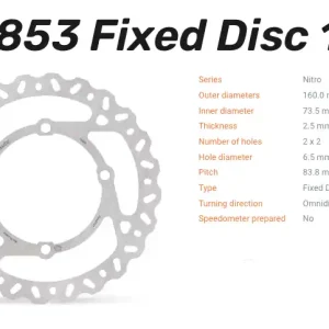 Moto-Master Bremsscheibe Nitro vorne passend für GasGas / Husqvarna / KTM - 110853 Neue Kollektion