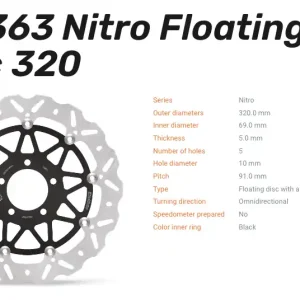 Billig Moto-Master Bremsscheibe Nitro Floating Alu-Disc vorne passend für Suzuki - 112363